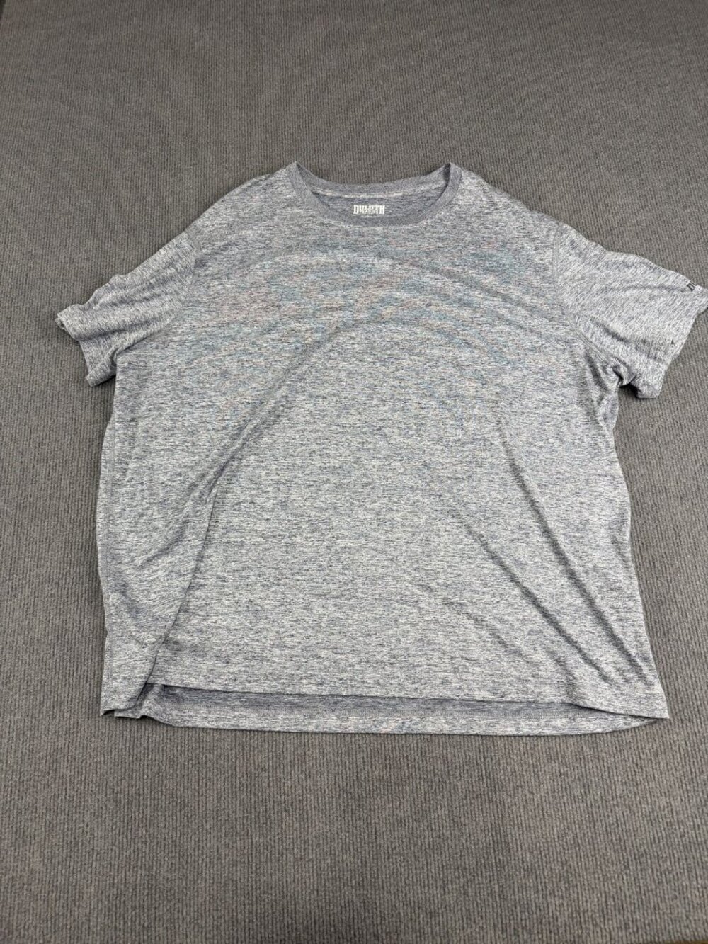 Duluth Trading Co Mens Heather Blue Standard Fit Crew Neck T-Shirt 2XL